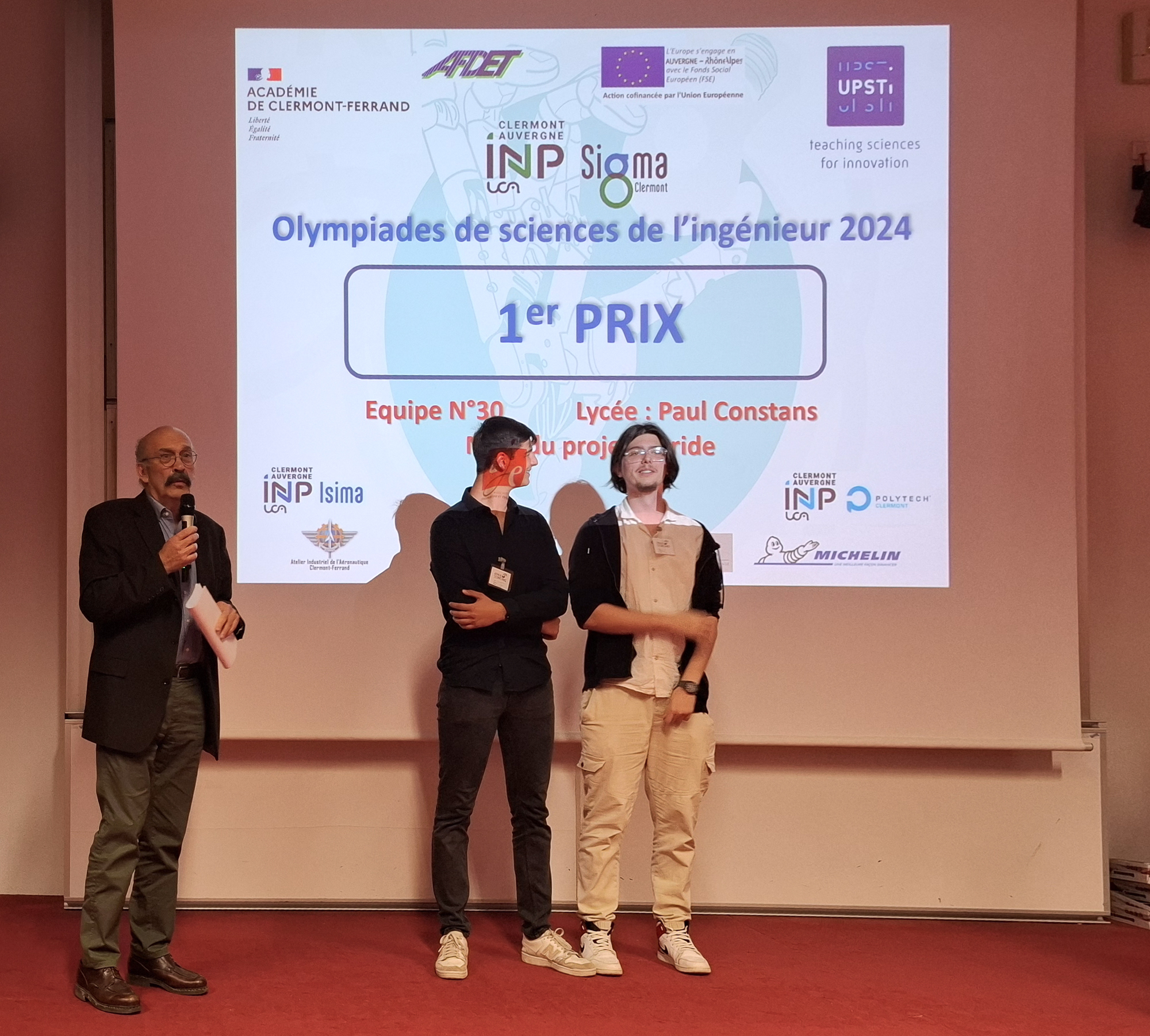 IESF Auvergne  la finale acadmique des Olympiades de Sciences de l'ingnieur 2025  Clermont-Ferrand.