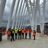 Visite du chantier dextension du stade Gabriel Montpied